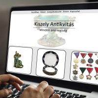 Kiszely antikvitás webdesign