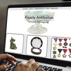 Kiszely antikvitás webdesign